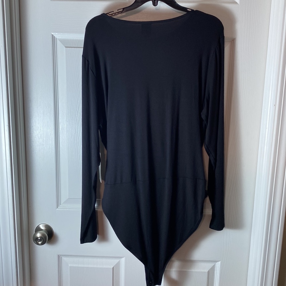 Worthington Women’s Body Suit Twisted Front Crew Neck Long Sleeve Size XXL - Picture 7 of 7